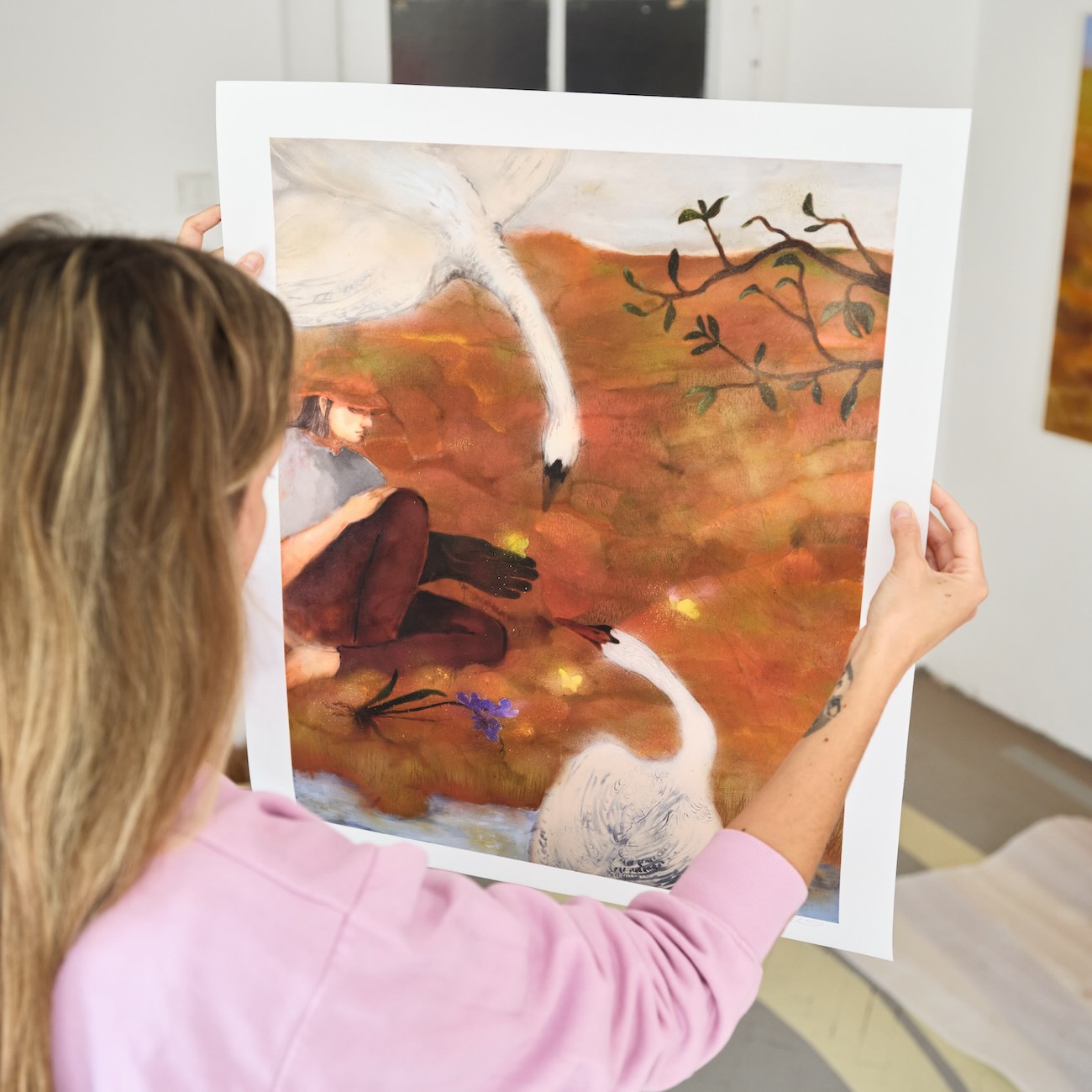 Kateřina Ondrušková | Když dítě krmí labuť