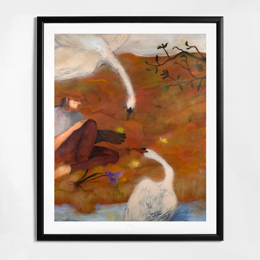 Kateřina Ondrušková | Když dítě krmí labuť